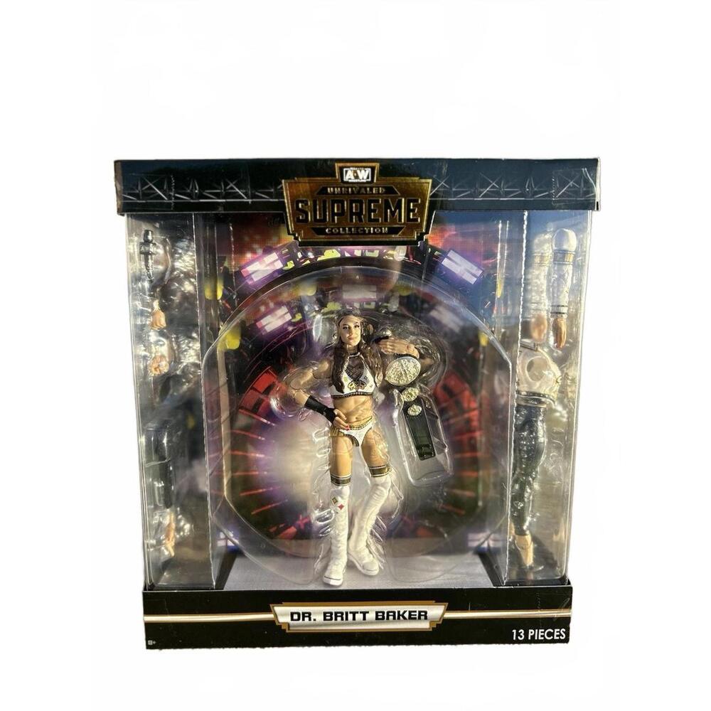 AEW Unrivaled Supreme Collection Dr. Britt Baker Action Figure toy brand new box